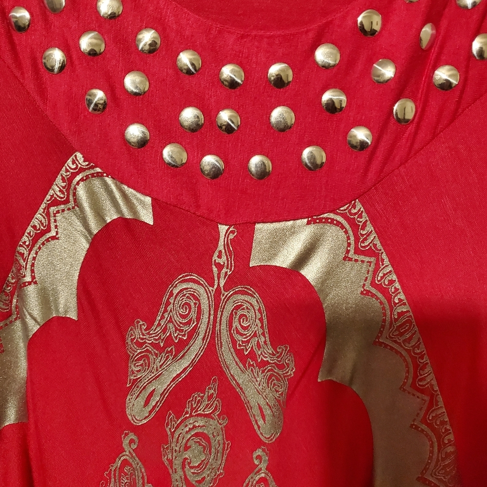 Beautiful Fuchsia With Grey Pattern Design And Si… - image 4